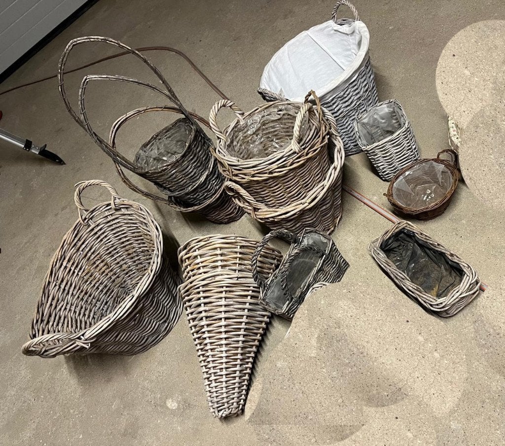 te koop: plantenmanden, prijs en maat staat op de foto, Tuin en Terras, Bloembakken en Plantenbakken, Ophalen, Overige materialen