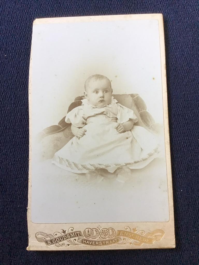 CDV, Kind, S. GOUDSMIT, ENSCHEDE, Carte de Visite, Gebruikt, Verzenden, Foto, Voor 1940