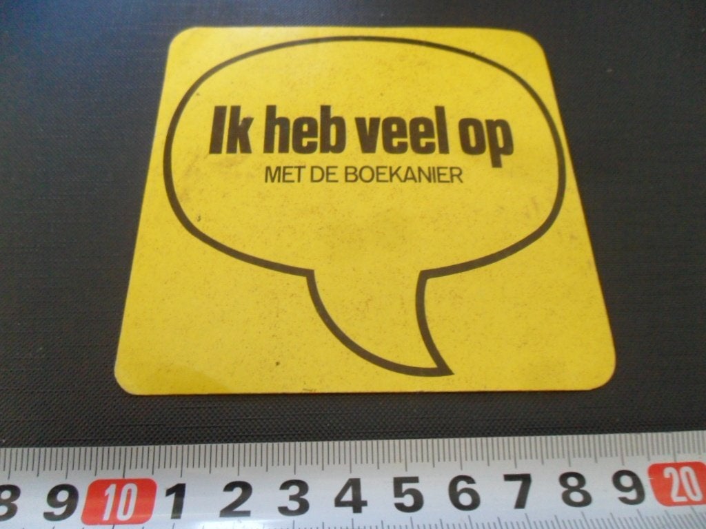 sticker Ik heb veel op met de Boekanier, Ophalen, Zo goed als nieuw