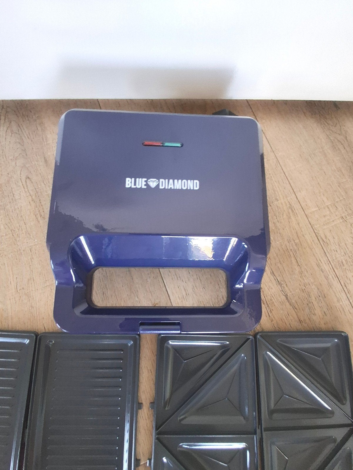 🧇Blue Diamond 3-in-1 Tosti-, Grill- en Wafelijzer 800W, Ophalen, Uitneembare platen, Nieuw