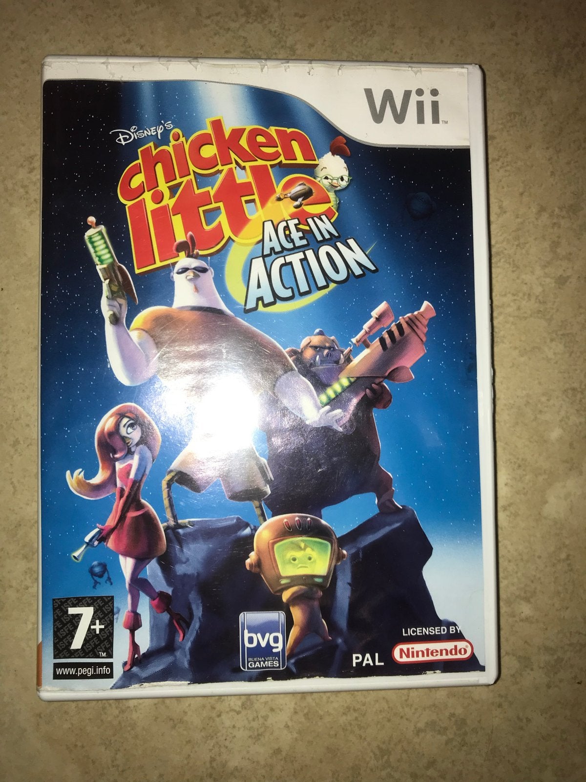 Disney's Chicken Little: Ace in Action - Wii, Spelcomputers en Games, Avontuur en Actie, 2 spelers, Ophalen of Verzenden, Zo goed als nieuw