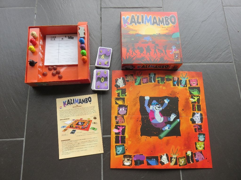 Kalimambo, bordspel 999games vanaf 8 jaar. Mooi, Ophalen of Verzenden, Zo goed als nieuw