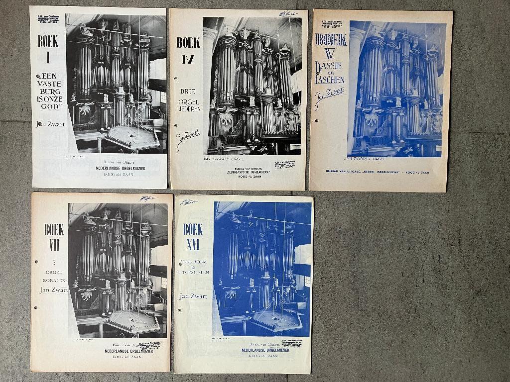 Collectie bladmuziek voor orgel - Jan Zwart, Piet van Egmond, Muziek en Instrumenten, Orgel, Gebruikt, Klassiek, Ophalen of Verzenden
