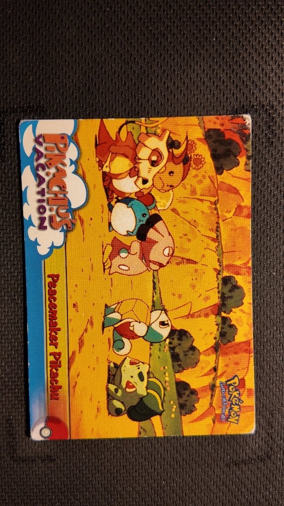 pikachus vacation peacemaker pikachu  topps | Pokemon kaart, Ophalen, Zo goed als nieuw, Losse kaart