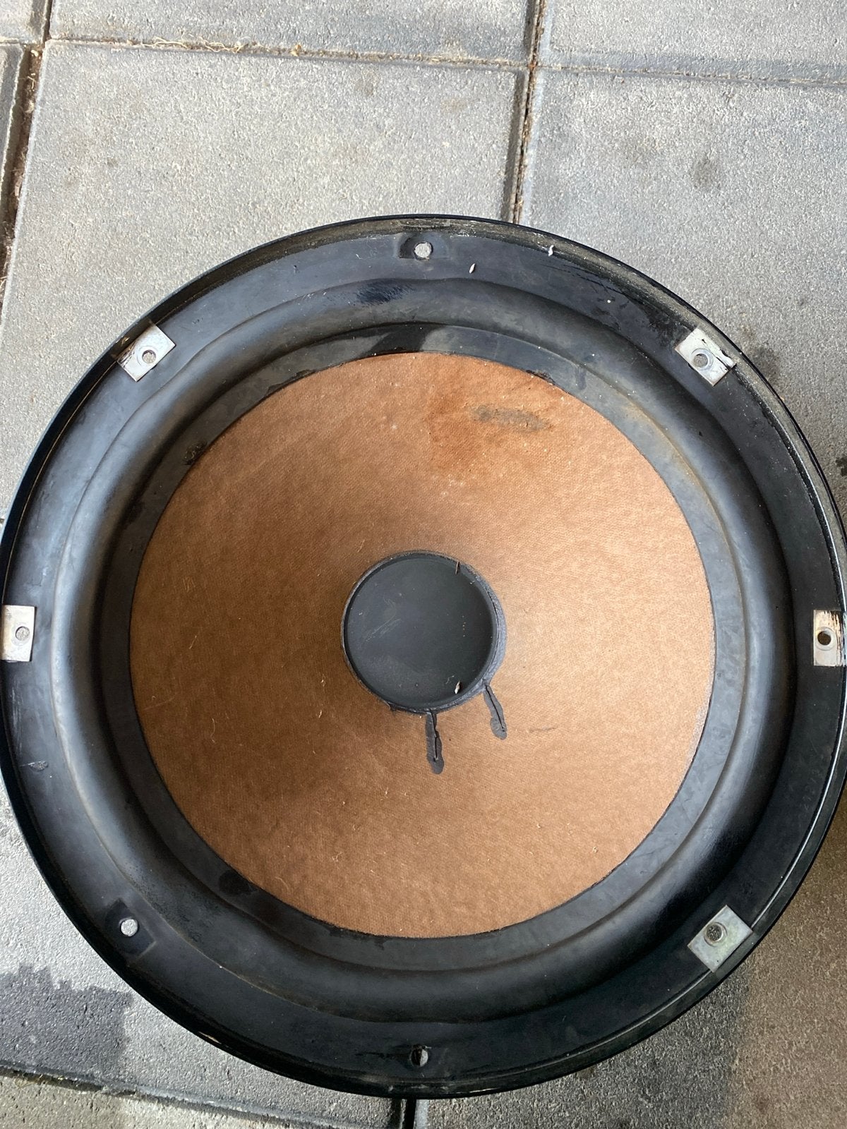 Vintage Philips AD1256/W8 12 inch woofer, Ophalen of Verzenden, Gebruikt