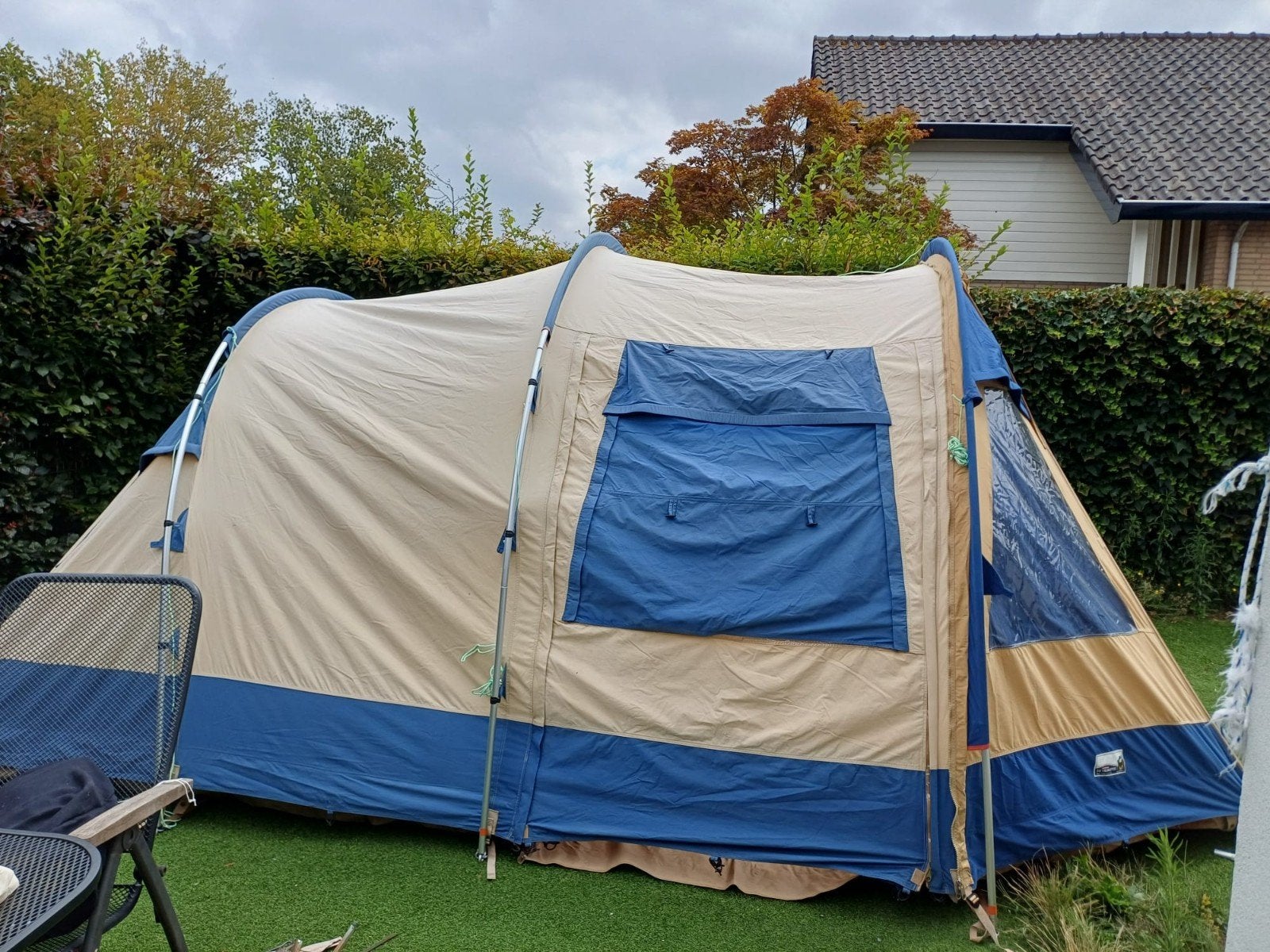 Vrijbuiter Phoenix tunneltent voor 4-5 personen, Caravans en Kamperen, Tenten, Ophalen, Gebruikt, Tot en met 5