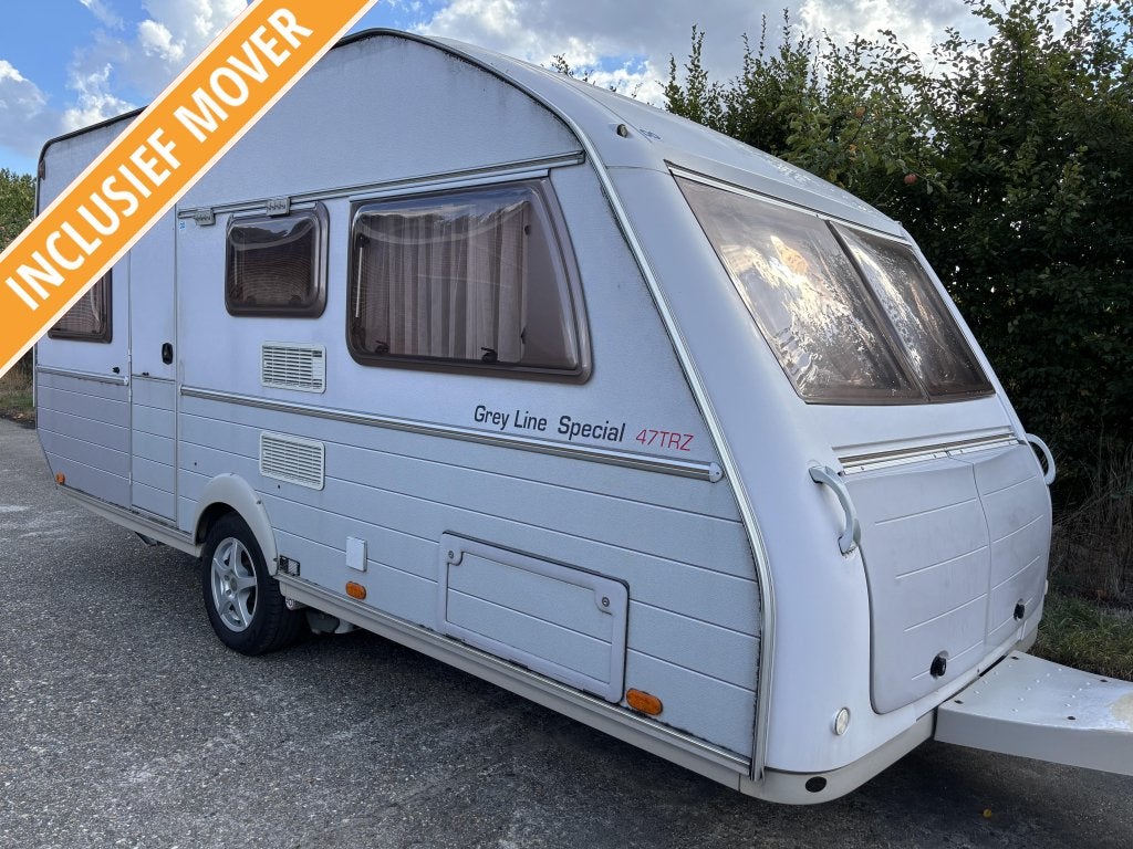 Kip Grey Line Special 47 TRZ Vastbed + rondzit + mover, Caravans en Kamperen, Rondzit, Kip, Schokbreker, Bedrijf