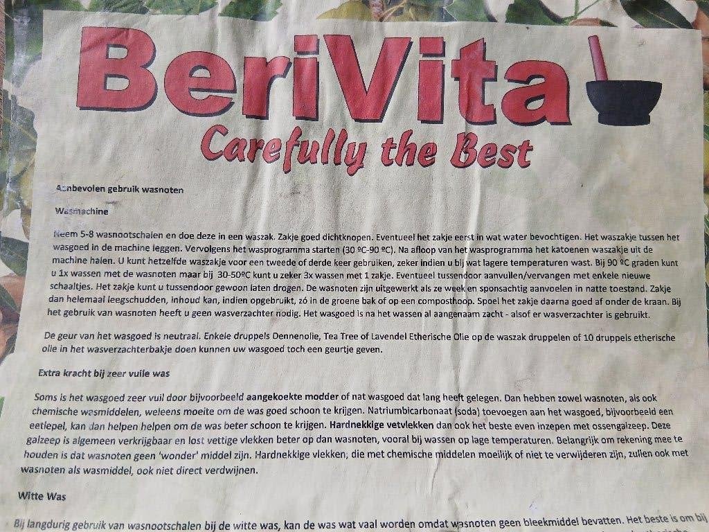Berivita wasnoten, Diversen, Ophalen of Verzenden