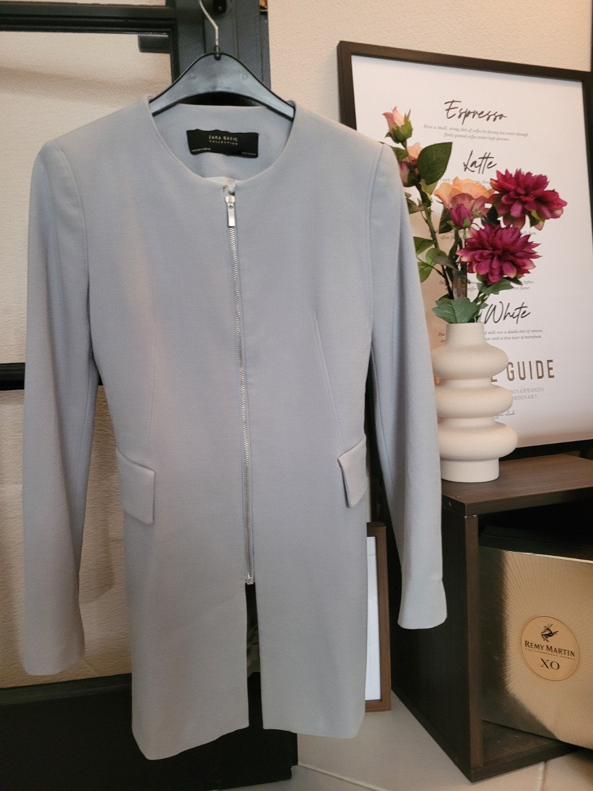 Zara Basic Collection Lange Blazer Maat S, Blauw, Ophalen of Verzenden, Maat 36 (S), Zara Basic