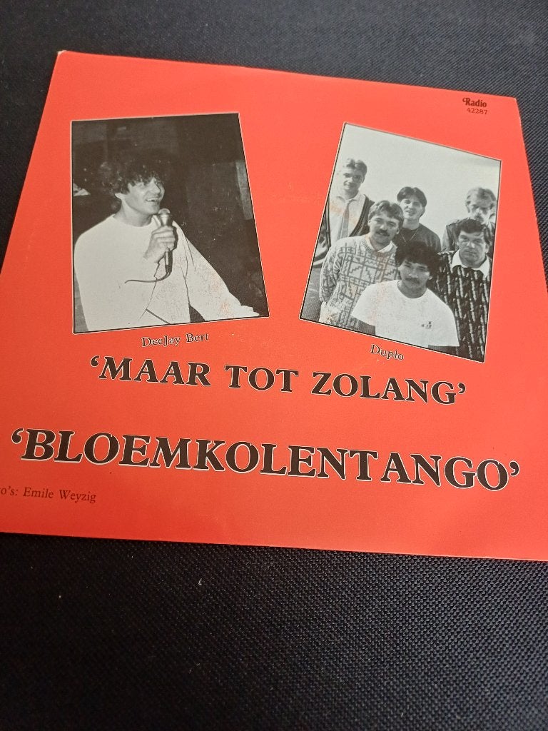 244a Deejay Bert en Duplo  – Bloemkolentango – 42287, 7 inch, Ophalen of Verzenden, Zo goed als nieuw, Overige typen