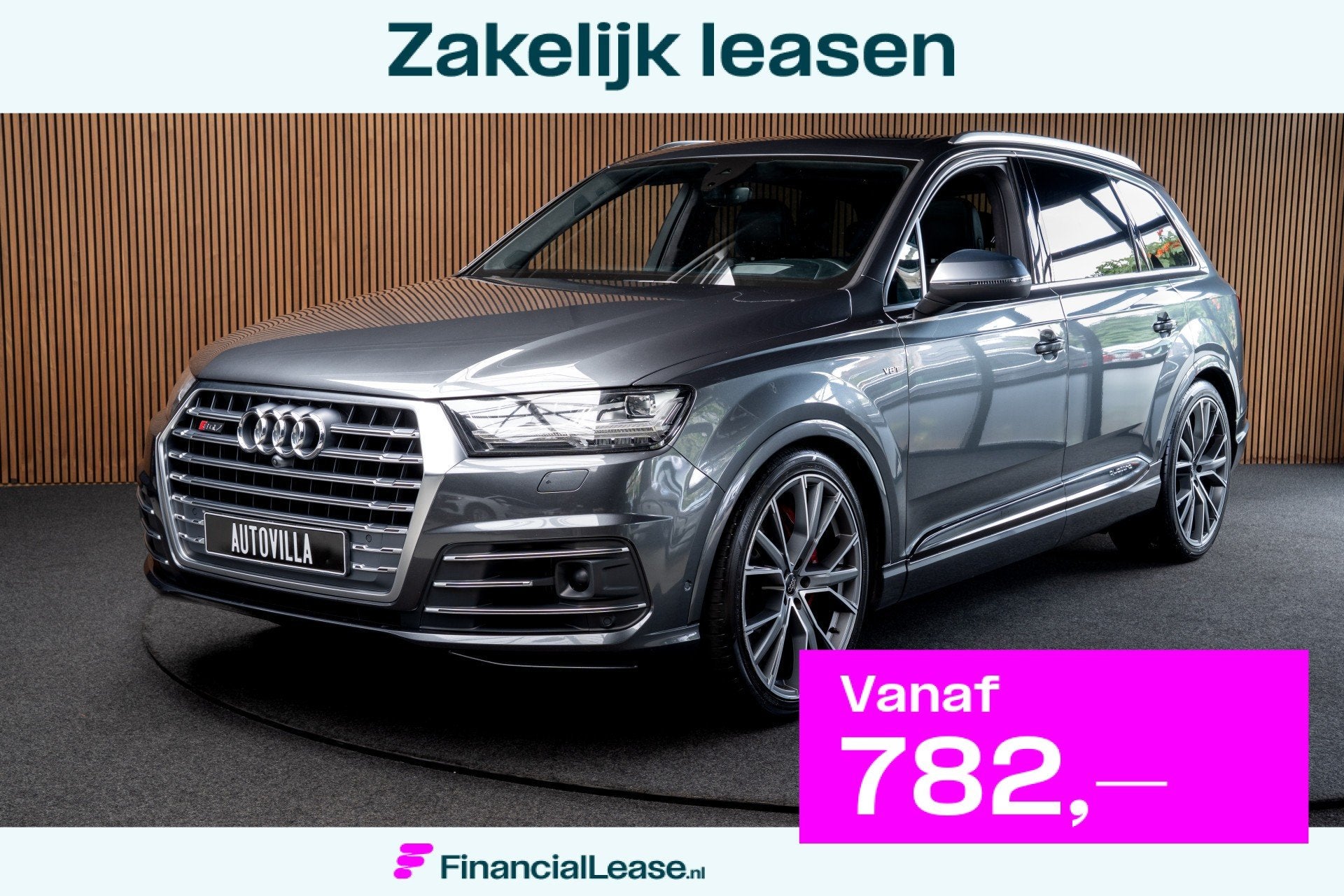 Audi Q7 4.0 TDI SQ7 quattro 7p Pano HUD B&O Nachtzicht 360, Automaat, Dealer onderhouden, Gebruikt, 7 stoelen