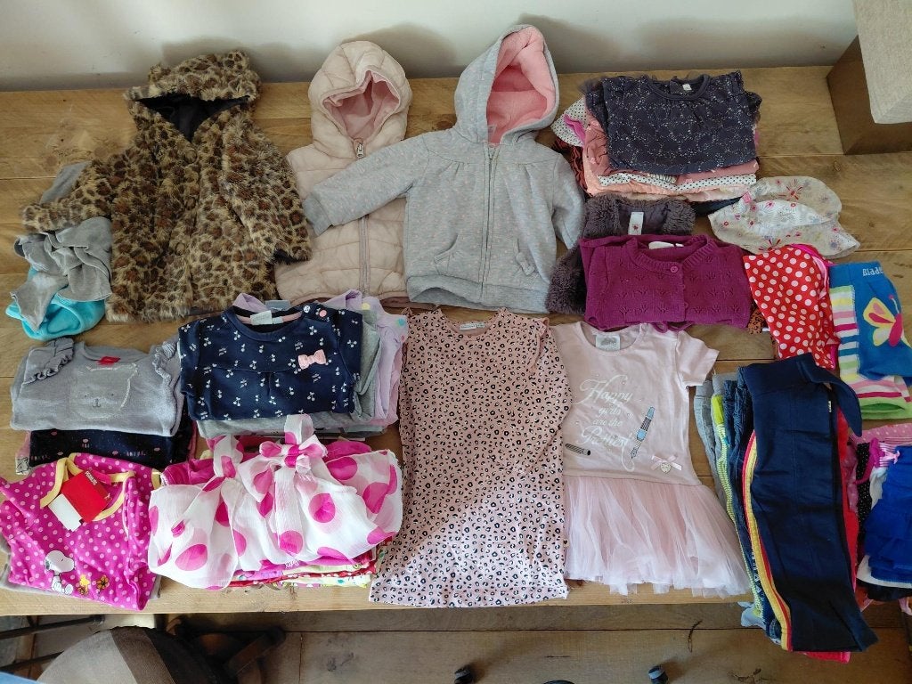 partij kleding meisje maat 74, Ophalen of Verzenden, Zo goed als nieuw, Meisje, Jurkje of Rokje