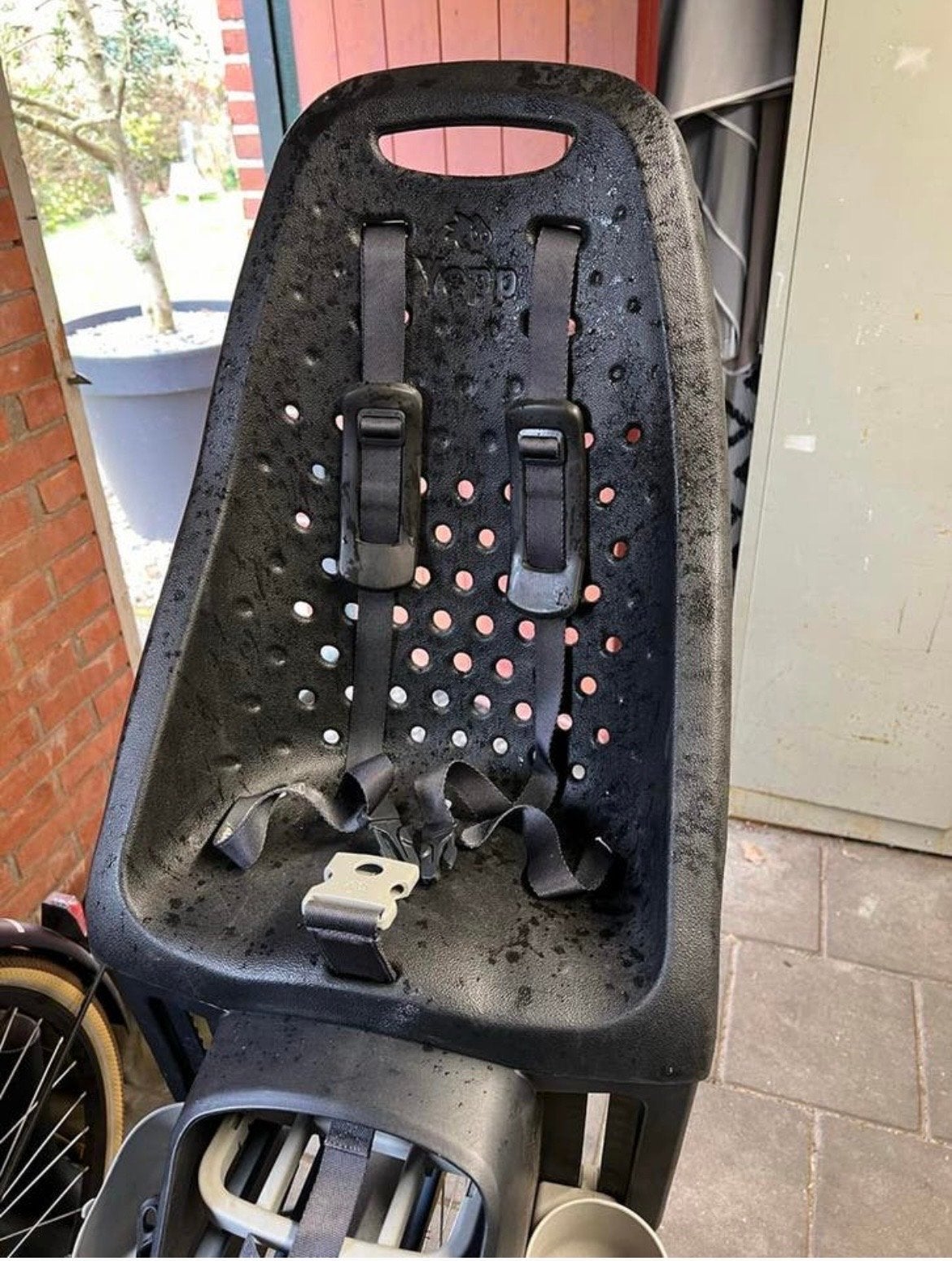 Yepp GMG Achterzitje Fietsstoeltje Zwart, Ophalen, Achterzitje, 0 t/m 18 kg, Gebruikt