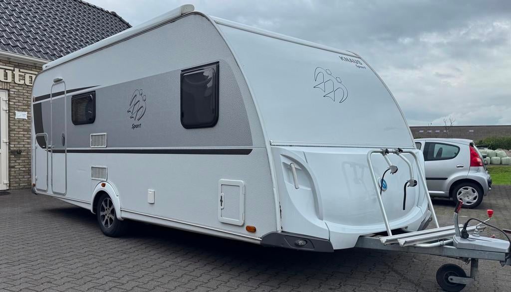 Knaus W04 Sport 550 Bj 2016 Airco,Stapelbed ,luifel,TinyHous, Caravans en Kamperen, Caravans, Bedrijf, 1000 - 1250 kg, Knaus
