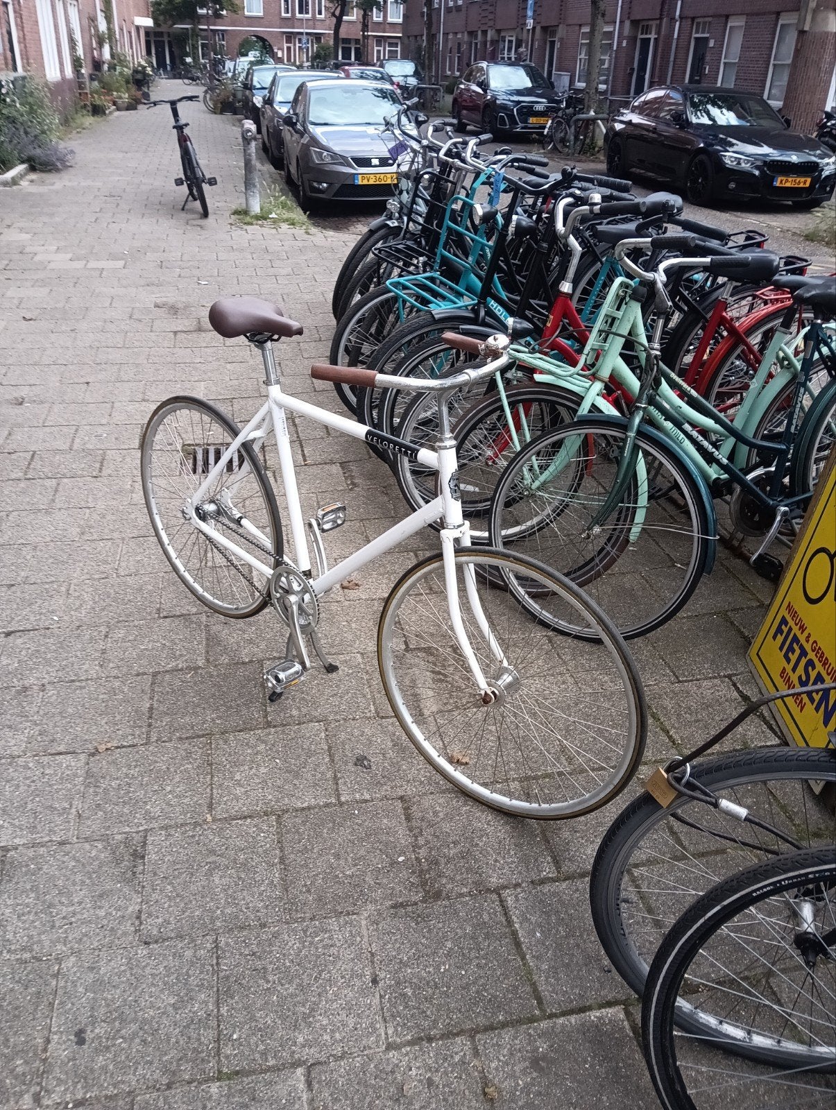 Veloretti herenfiets caferacer 57 cm 28 inch, Overige merken, Gebruikt, Versnellingen, Ophalen of Verzenden