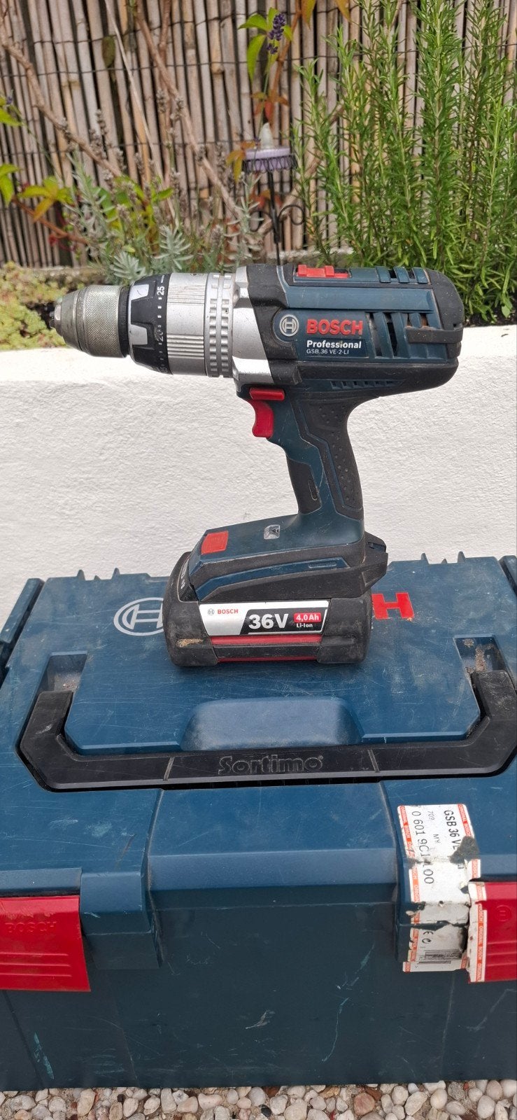 Bosch GSB 36 VE-2-LI Professional Klopboormachine, Ophalen, Gebruikt, 600 watt of meer, Klopboormechanisme
