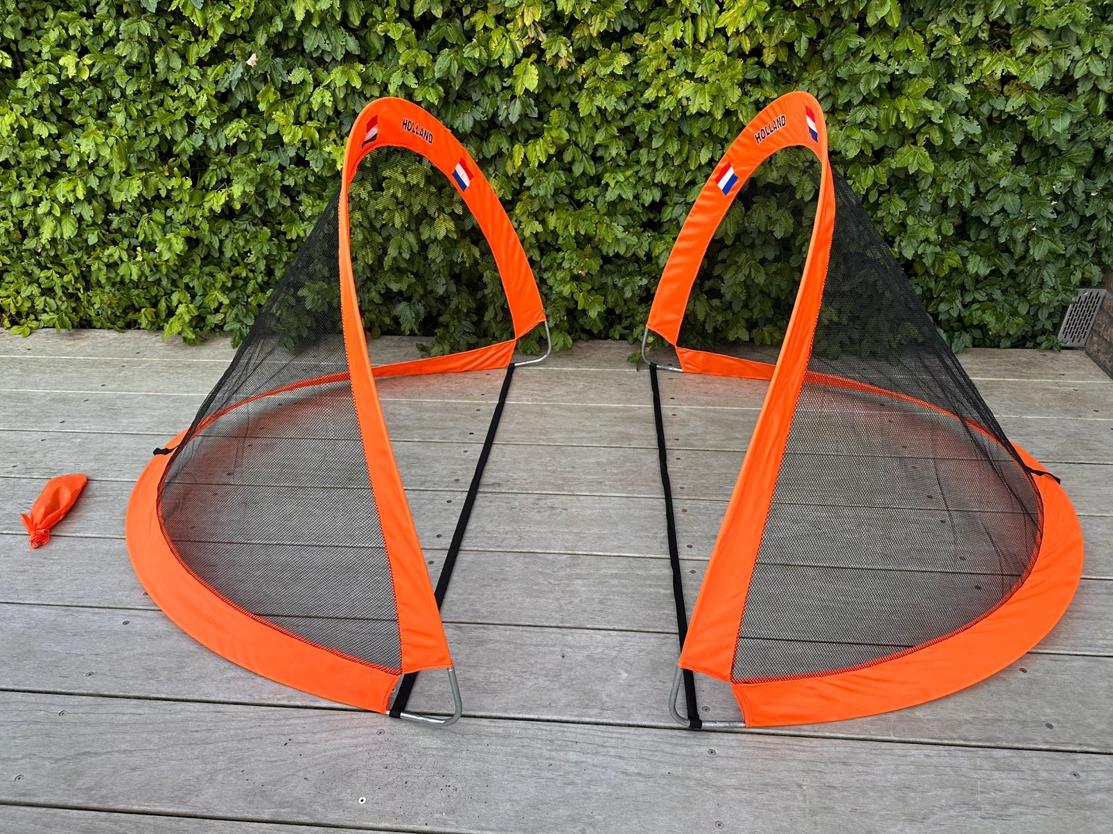 2 Pop-up voetbal goaltjes met tas, Kinderen en Baby's, Speelgoed | Buiten | Los speelgoed, Ophalen, Zo goed als nieuw