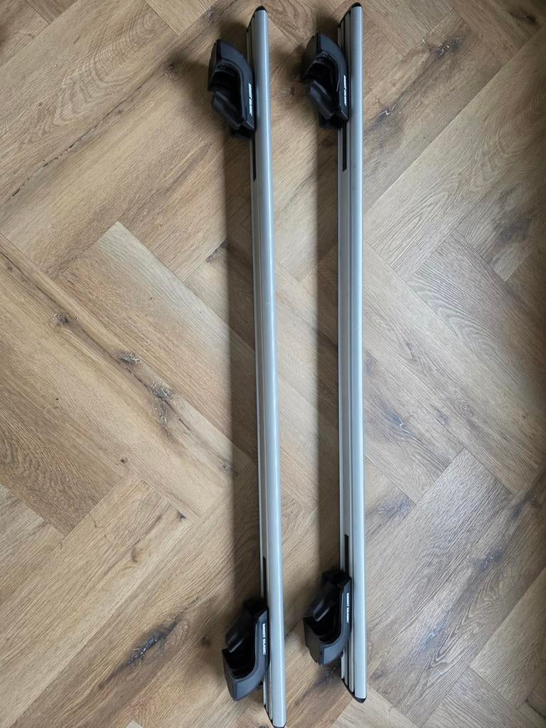 Mont Blanc dakdragers | dakrails / rails | 100kg | compleet, Auto diversen, Dakdragers, Ophalen of Verzenden, Zo goed als nieuw