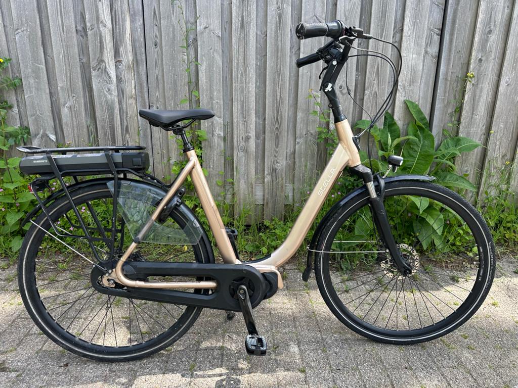 Stella Livorno E-bike met Shimano middenmotor en 500Wh accu, Fietsen en Brommers, Elektrische fietsen, Ophalen, Gebruikt, 50 km per accu of meer