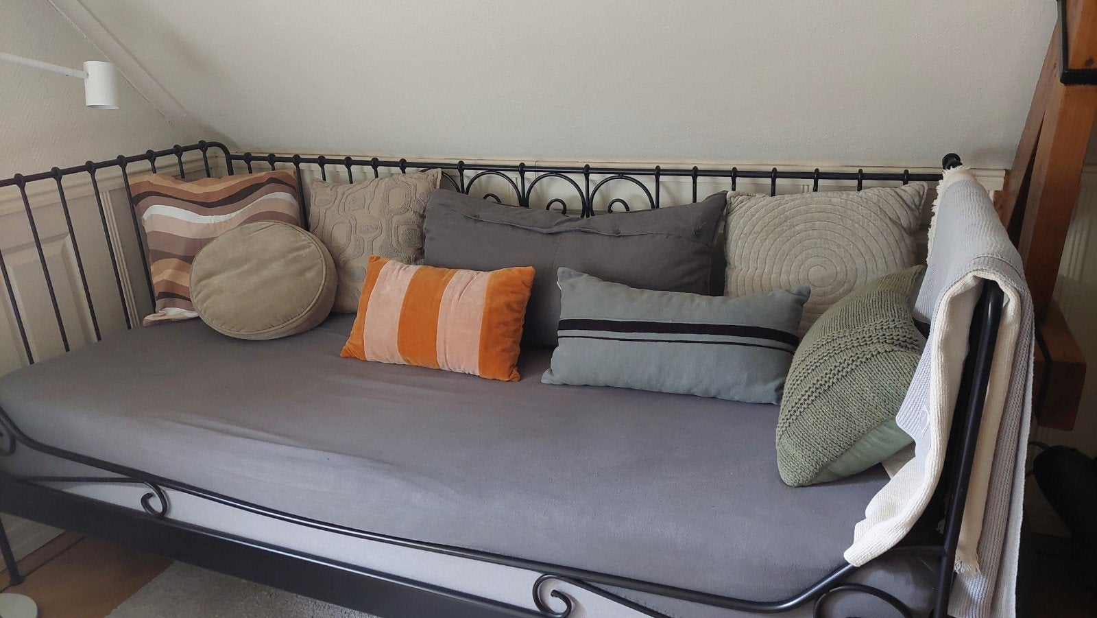 Ikea Meldal, dagbed, bedbank, bed 90x 200 incl bodem, Huis en Inrichting, Slaapkamer | Bedden, Ophalen, 90 cm, Eenpersoons, Zwart