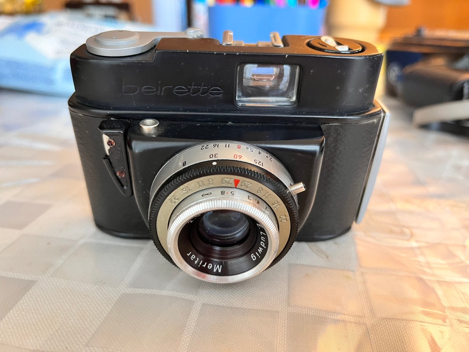 Vintage Beier Beirette 35mm filmcamera (jaren '60) met tas, Ophalen of Verzenden, Zo goed als nieuw, Compact, Overige Merken
