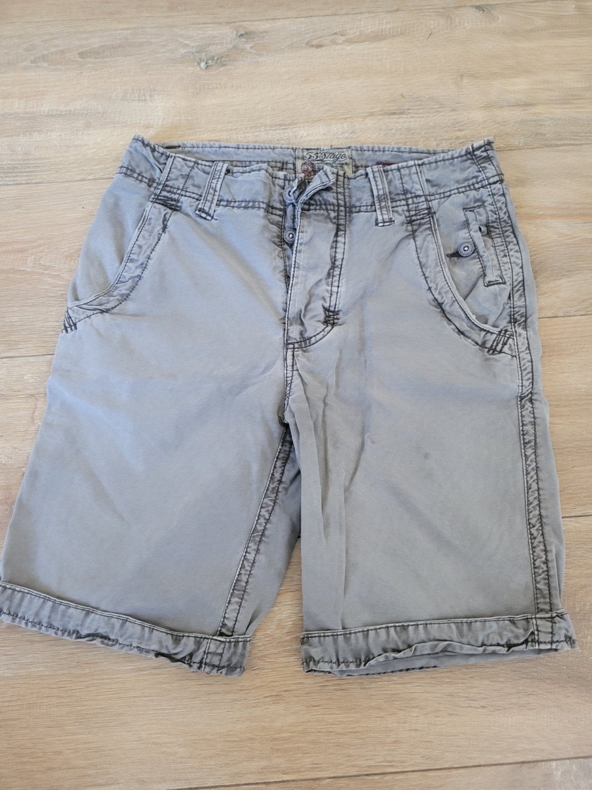 Heren korte broek 55 Stage - Maat XS, Ophalen of Verzenden, 55 Stage, Grijs, Gedragen
