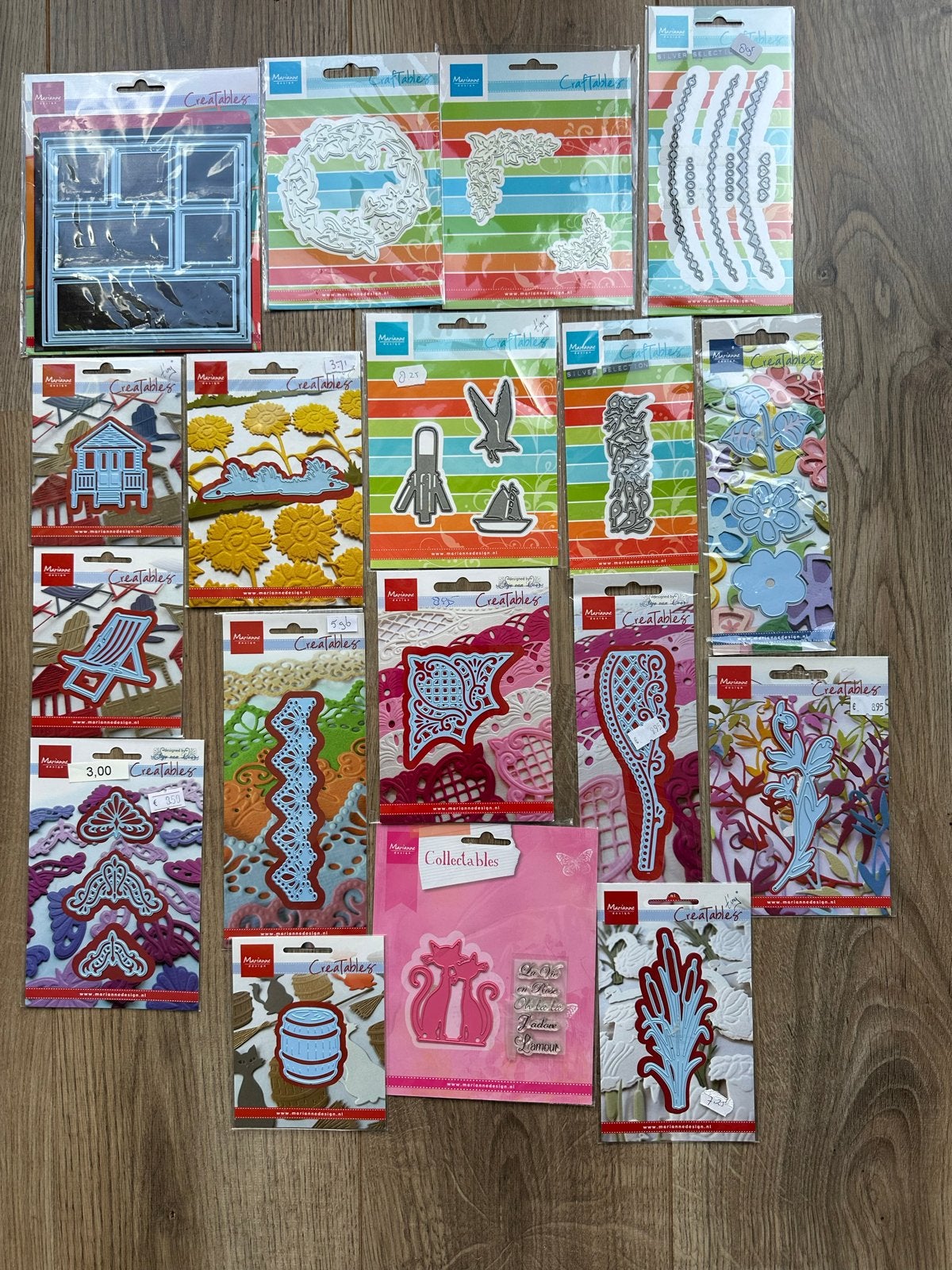 Grote collectie Marianne Design Creatables en Collectables, Overige thema's, Meerkleurig, Zo goed als nieuw, Overige merken