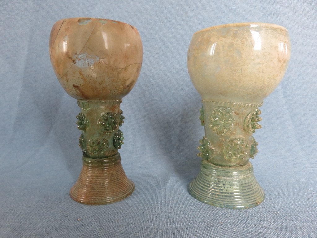 Roemers in glas - 17e eeuw - bodemvondsten, Ophalen of Verzenden