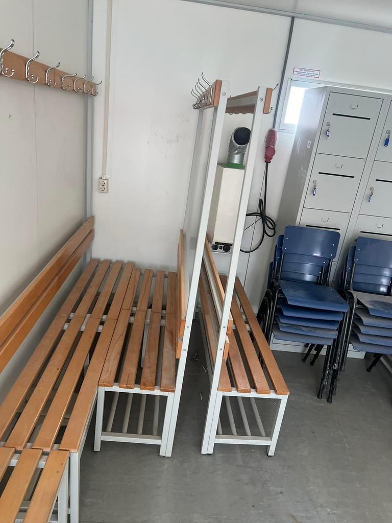 Kleedkamerbank / garderobebank | 14 stuks, Huis en Inrichting, Ophalen of Verzenden, Zo goed als nieuw, Vijf, Zes of meer stoelen