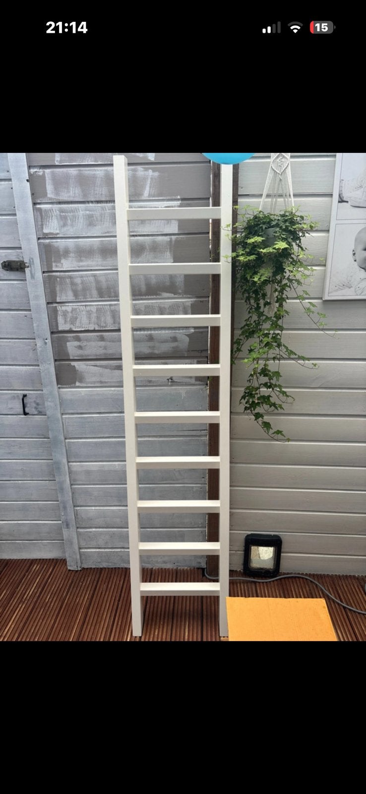 Nieuwe bibliotheekladder / schuifladder met rail – 205 cm, Ophalen, Nieuw