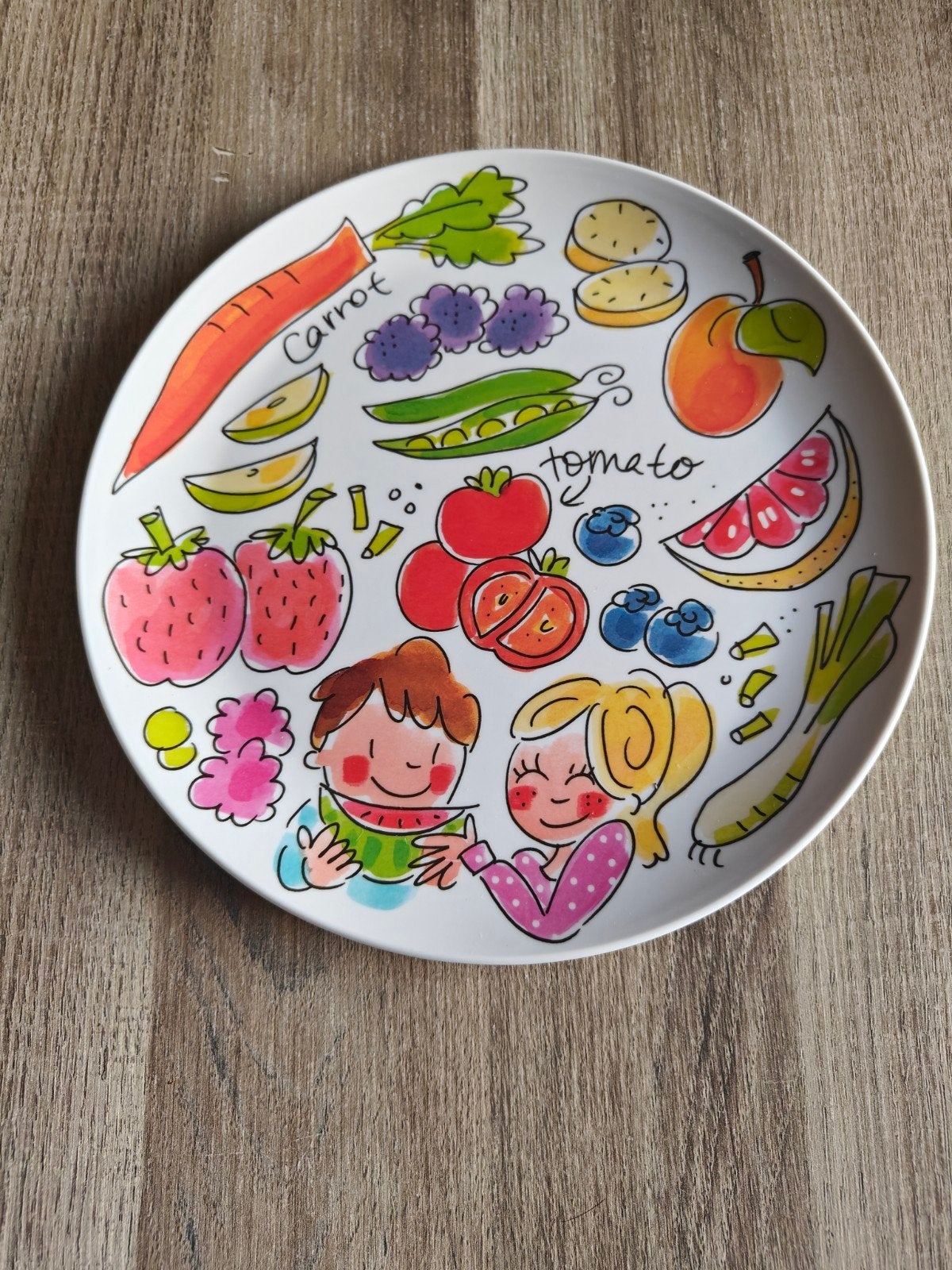 Blond Amsterdam Ontbijtbord Veggies Melanie/Plastic ⌀21,5cm, Kunststof, Nieuw, Ophalen of Verzenden, Bord(en)