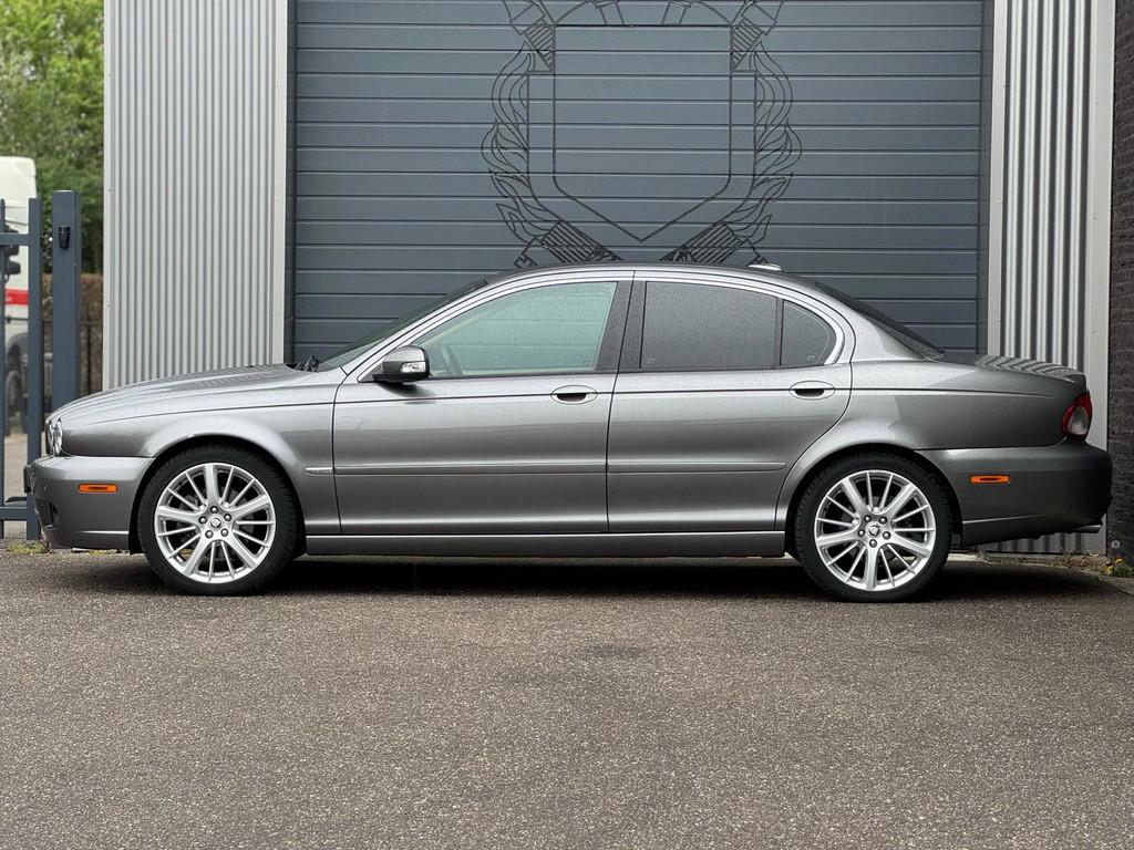 Jaguar X-type 3.0 V6 Executive Automaat|Leer|Nap, Auto's, Jaguar, Gebruikt, Beige, Navigatiesysteem, Bedrijf