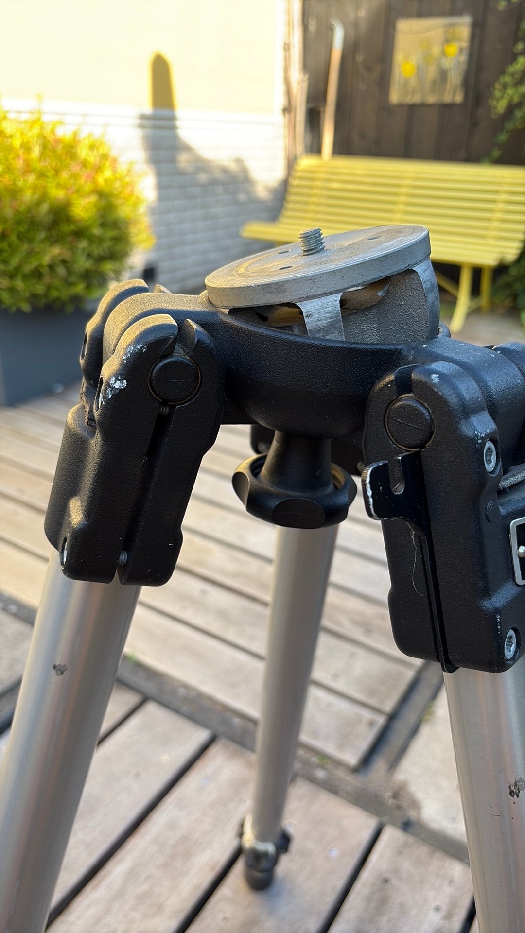 Manfrotto Professioneel Statief Model #132, Ophalen, Gebruikt, Driepoot, 150 tot 175 cm
