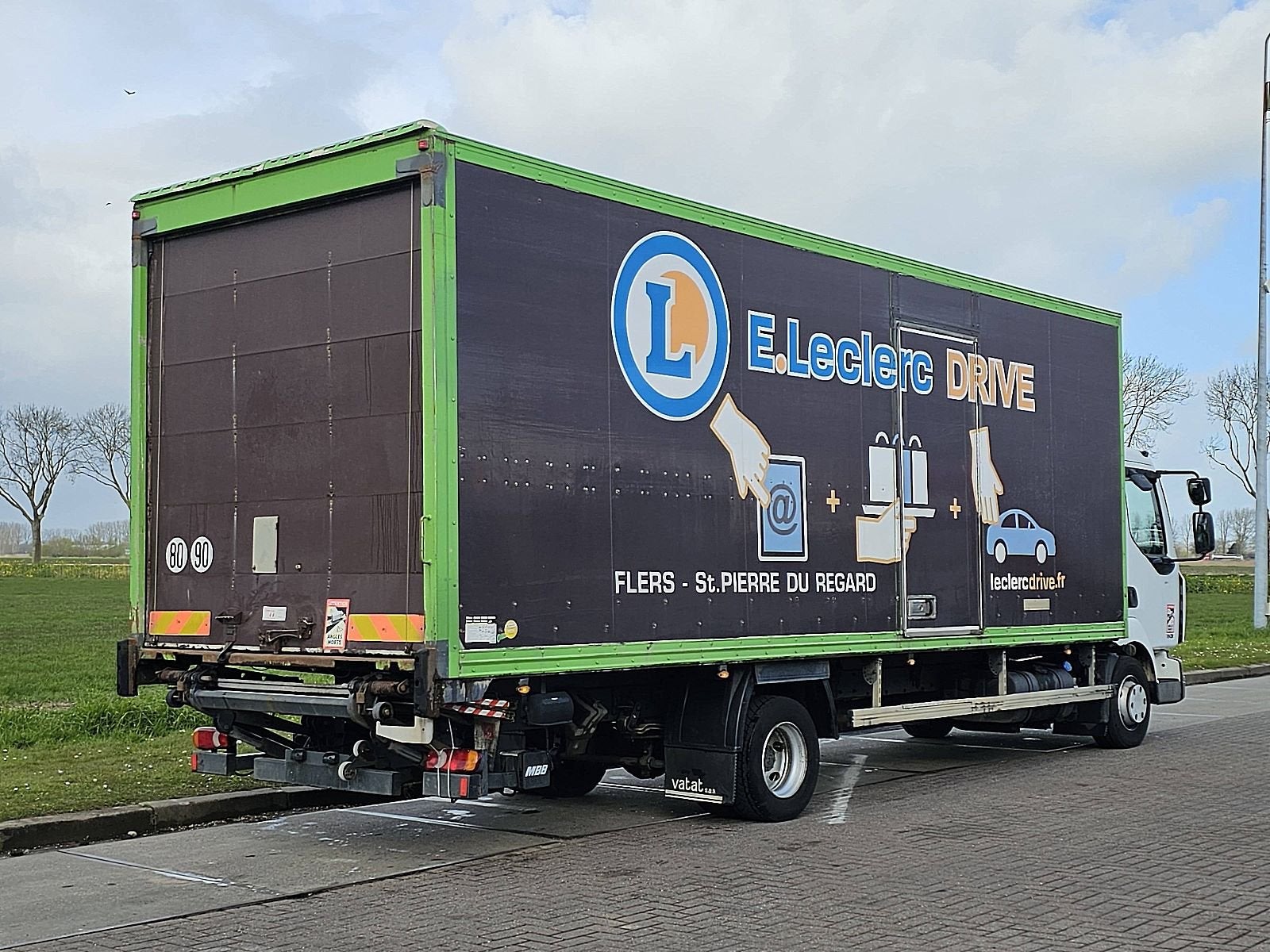 RENAULT MIDLUM 180.12 eev lift garage door, Automaat, Wit, Bedrijf, Diesel