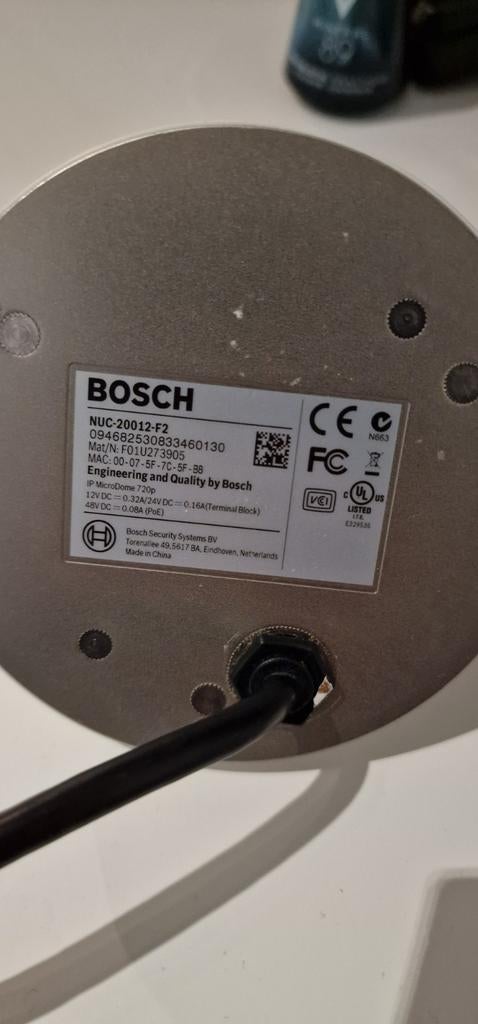 2x Bosch NUC-20012-F2 Camera's - Werkend (12V/PoE), Ophalen of Verzenden, Gebruikt, Binnencamera