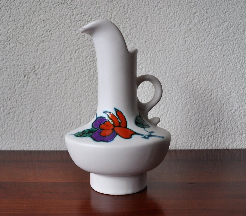 Vintage Vaasje  Snavelkan Gouda Keramiek Oslo 20 cm, Ophalen of Verzenden