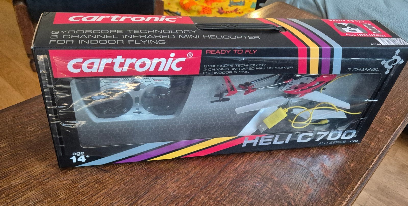 Cartronic Heli C700 – Complete Bestuurbare RC Helikopter, Ophalen of Verzenden, Zo goed als nieuw, Overige merken