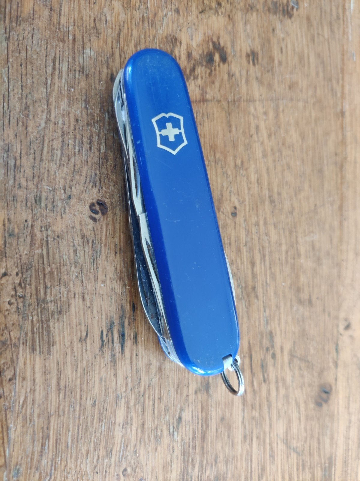 Mooi gaaf blauw victorinox mes, Ophalen