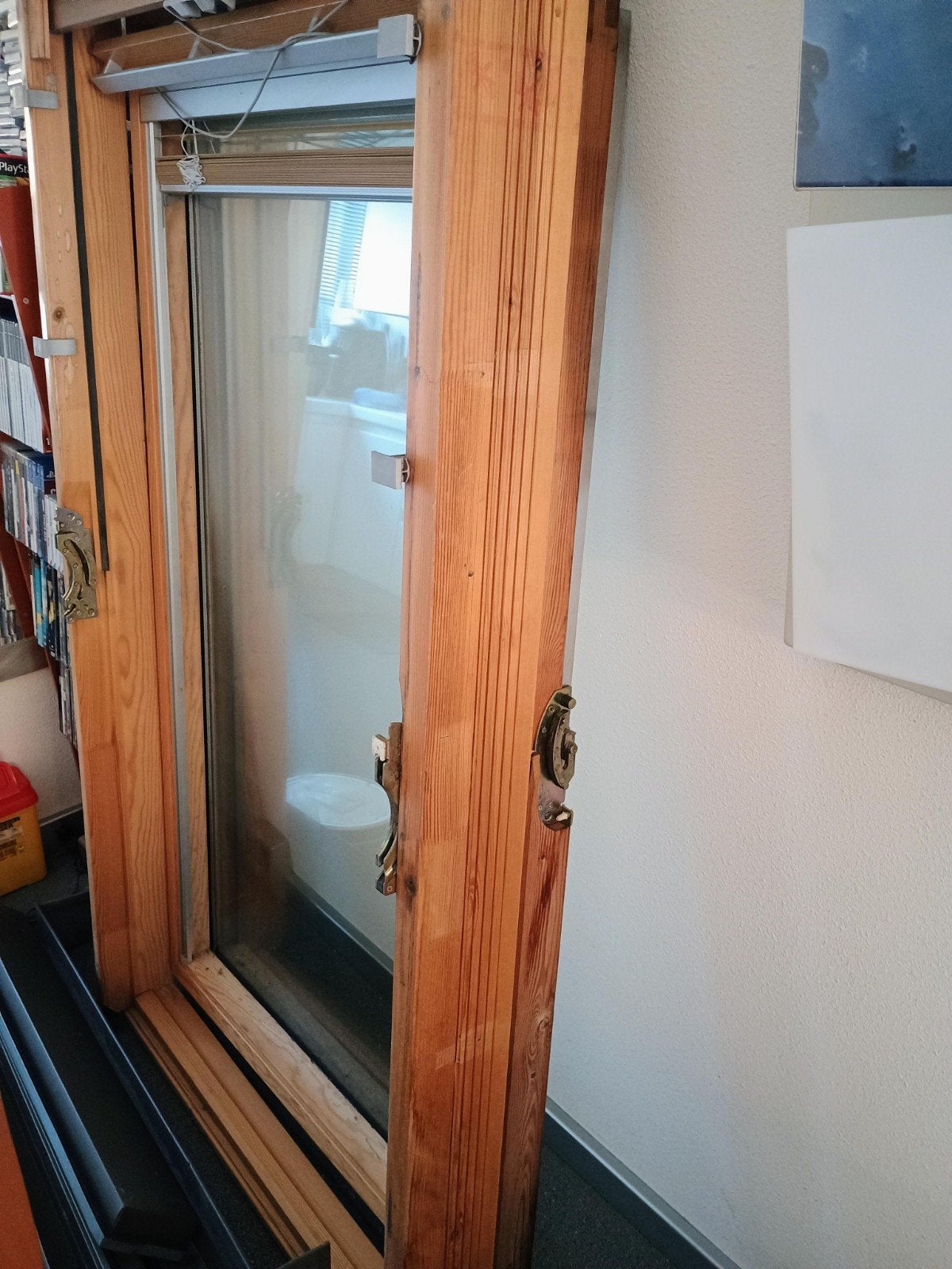 Velux dakraam met Dubbelglas en Jaloezie incl gootstuk, Ophalen, Gevelraam of Ruit, Gebruikt, 80 tot 120 cm