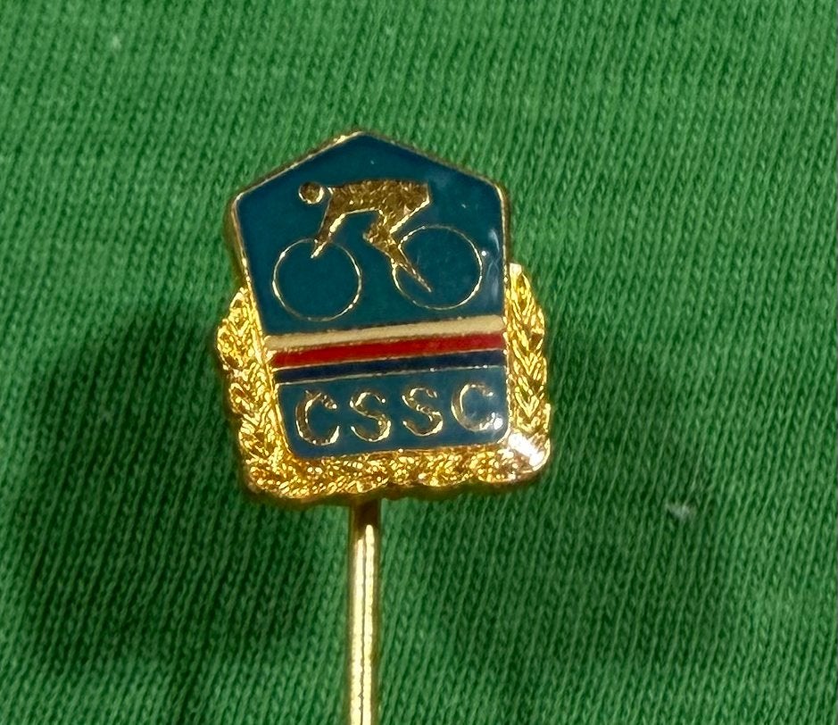 Speldje wielrenner CSSC, Ophalen of Verzenden, Zo goed als nieuw, Overige onderwerpen