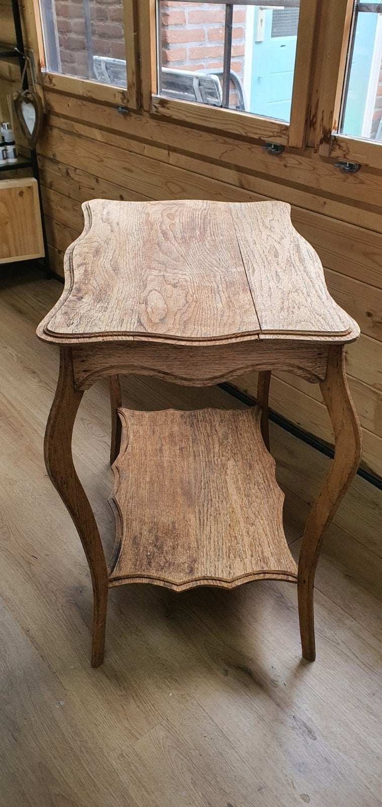 Eikenhouten bijzettafel - 70x47x76 cm, Gebruikt, Klassiek, Onbekend, Onbekend