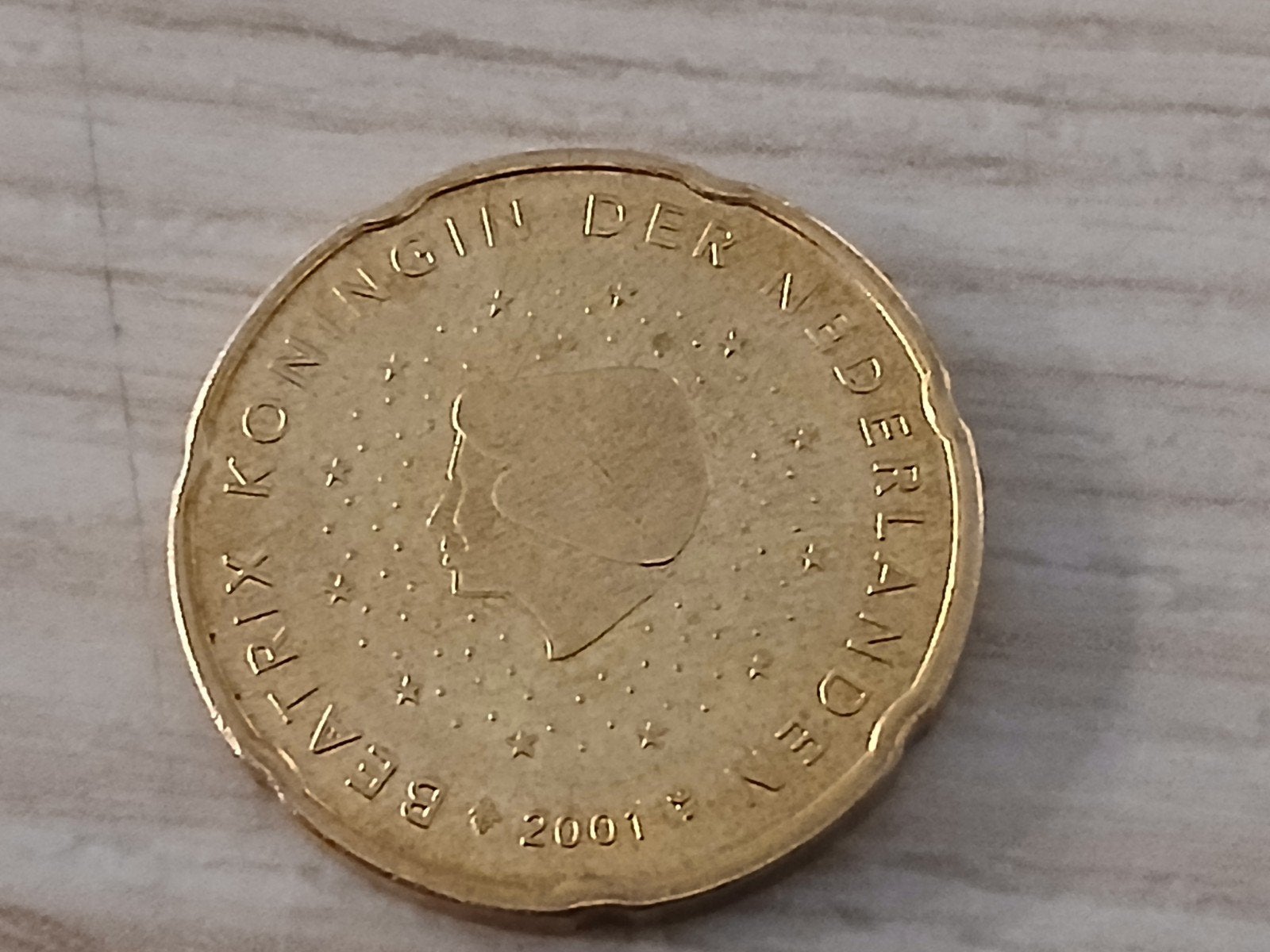 20 Cent munt Nederland 2001 Beatrix, Ophalen of Verzenden, Overige landen, 20 cent, Losse munt