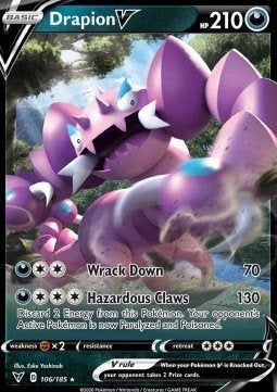 Pokemon - Drapion V (VIV 106) Ultra rare uit Vivid Voltage.., Hobby en Vrije tijd, Verzamelkaartspellen | Pokémon, Ophalen of Verzenden