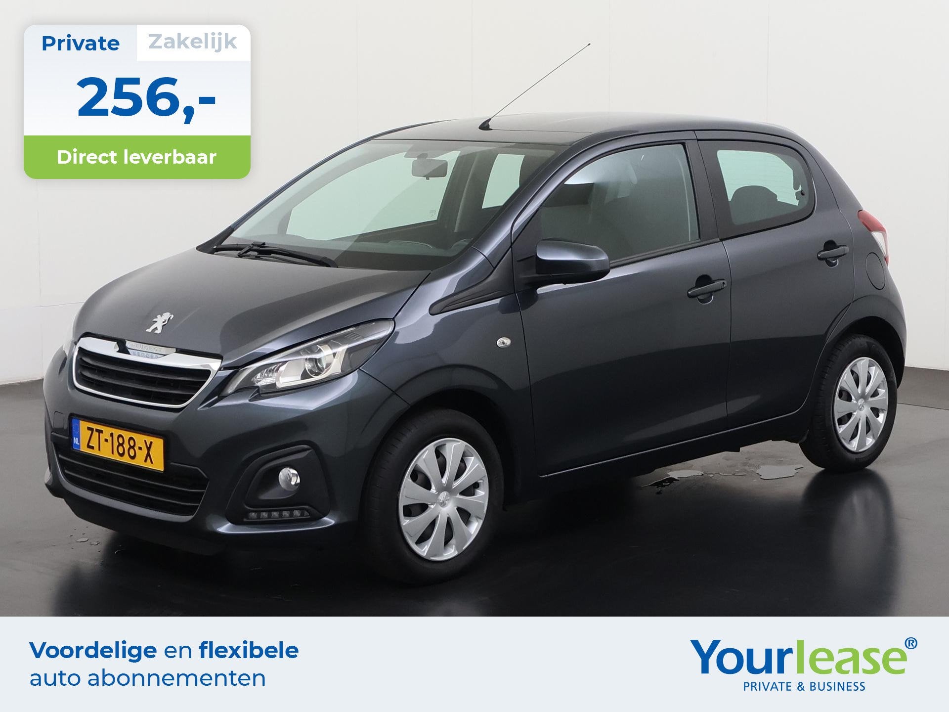 Peugeot 108 1.0 e-VTi Active | All-in 256,- Private Lease |, Stof, Gebruikt, Euro 6, 4 stoelen