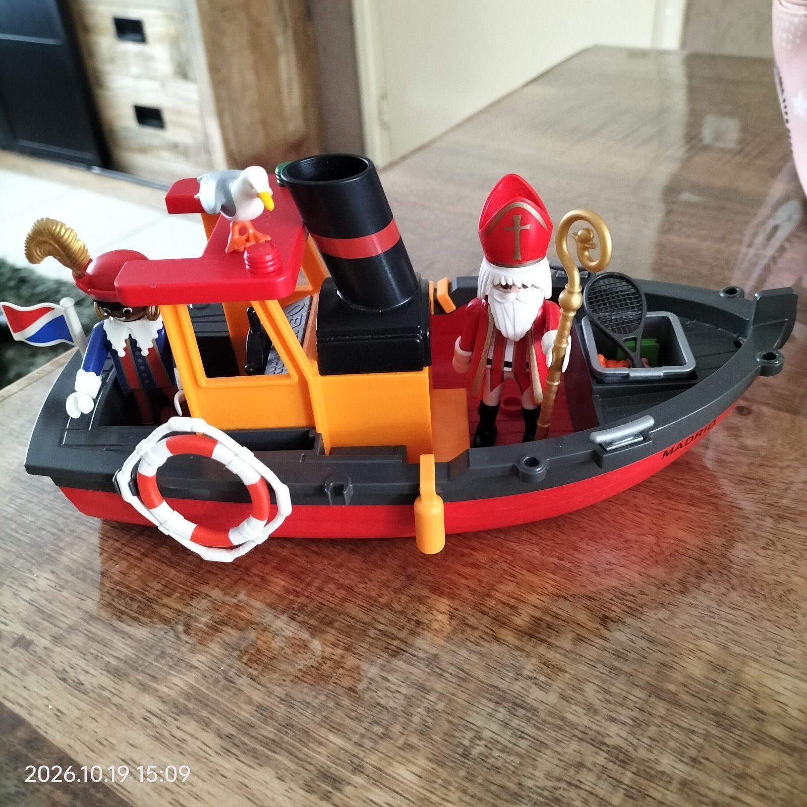 Sinterklaas op stoomboot, Ophalen, Gebruikt