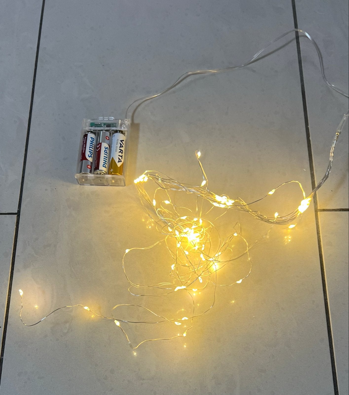 LED Lichtslinger op Batterijen - Warm Wit, Ophalen of Verzenden, Zo goed als nieuw