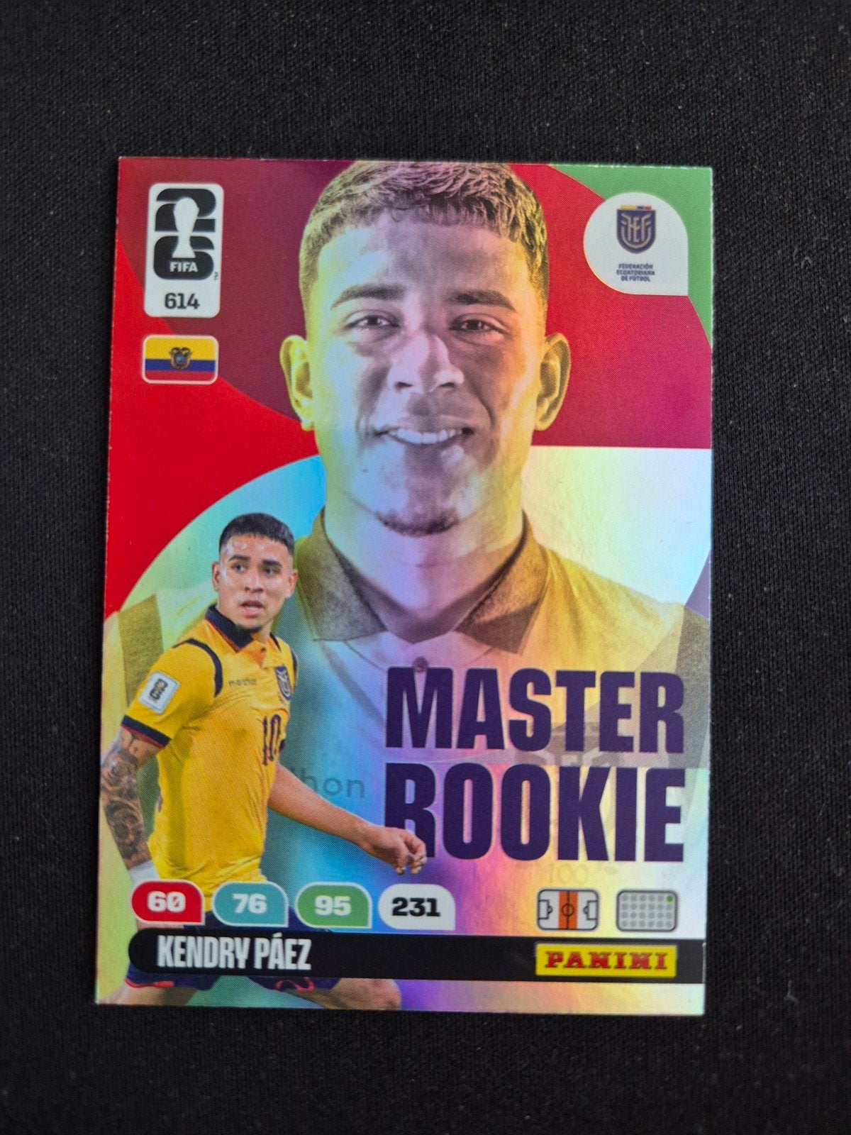 Panini FIFA World Cup 2026 Kendry Páez Master Rookie #614, Ophalen, Zo goed als nieuw, Buitenlandse clubs, Poster, Plaatje of Sticker