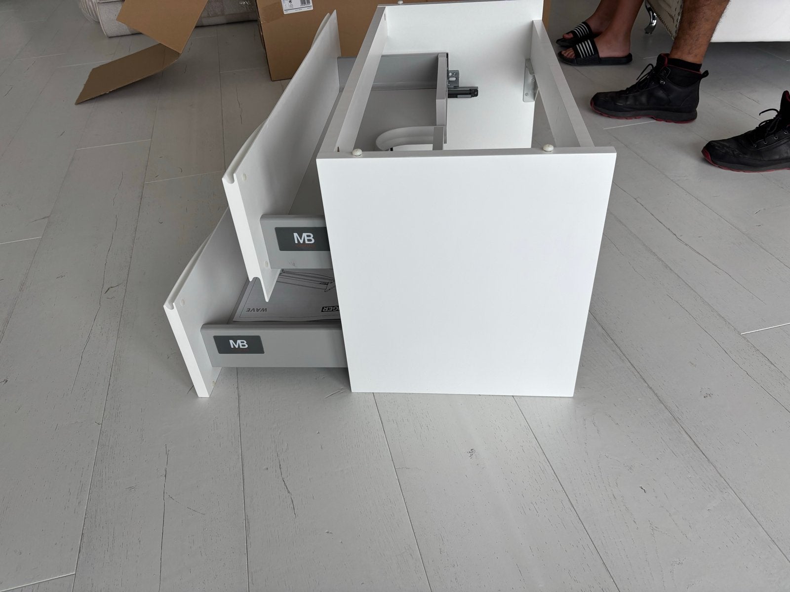 3 x nieuwe Tiger Wave Wastafelonderkast wit - Moet weg, Huis en Inrichting, Ophalen, Nieuw, 50 tot 100 cm, Minder dan 100 cm