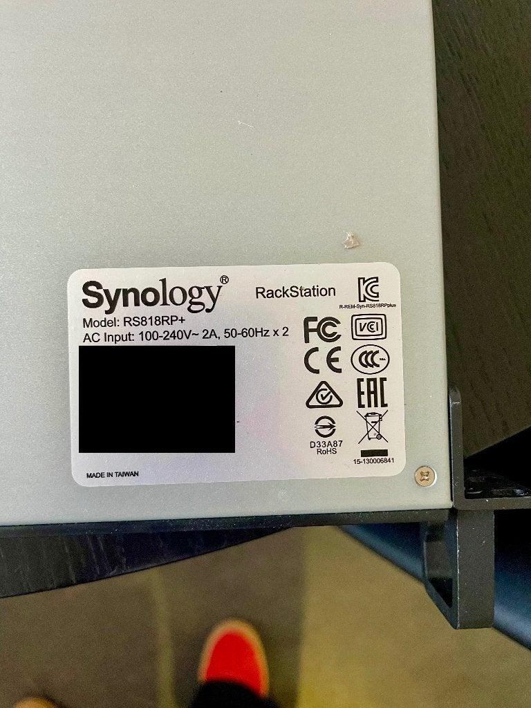 Synology RackStation RS818RP+ NAS, Computers en Software, Ophalen, Gebruikt