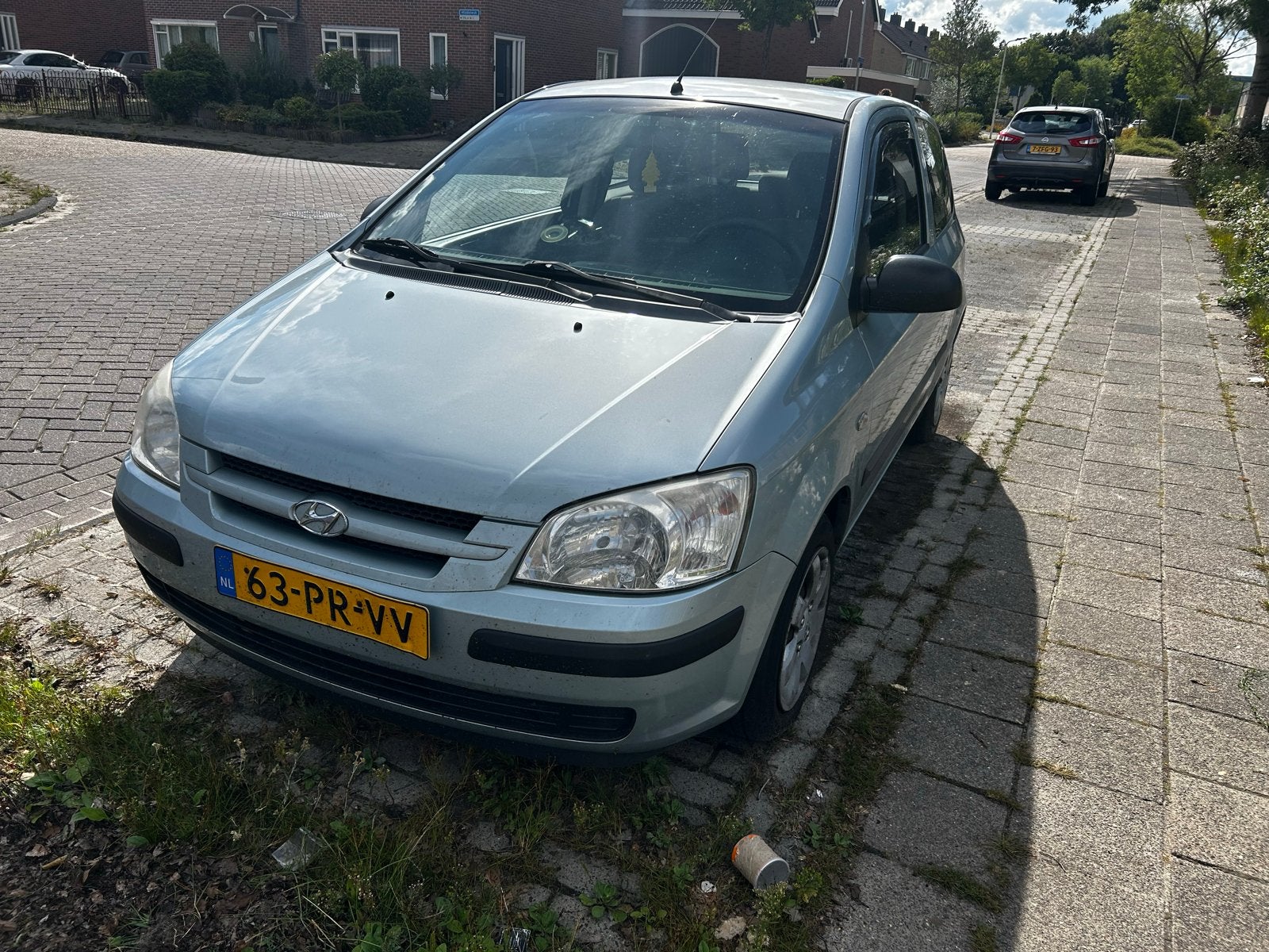 Hyundai Getz 1.1 3DRS 2004 Blauw, Auto's, Voorwielaandrijving, 31 €/maand, 4 cilinders, Blauw